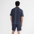 Men's Short Sleeve Cooling Knit Pajama Short Set, Back