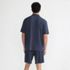 Men's Short Sleeve Cooling Knit Pajama Short Set, Back