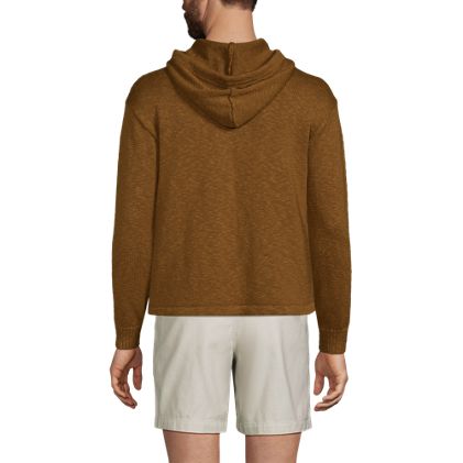 Men's Textural Slub Hoodie Sweater - image 4