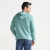 Men's Textural Slub Hoodie Sweater, Back