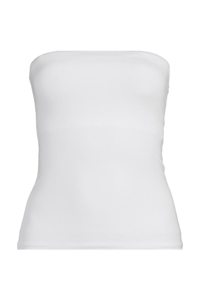 Women's Slender Tube Top - Lands' End - White - XS