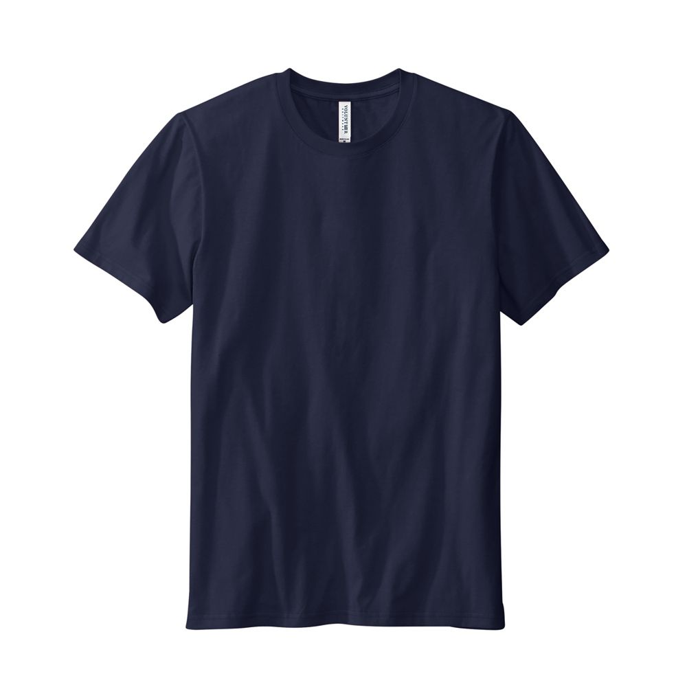 Volunteer Knitwear Unisex Big USA Made Daily Short Sleeve Tshirt  Strong Navy  4XL