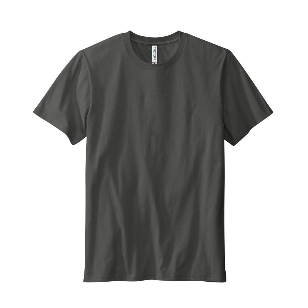 Volunteer Knitwear Unisex Big USA Made Daily Short Sleeve Tshirt  Gray Steel  4XL