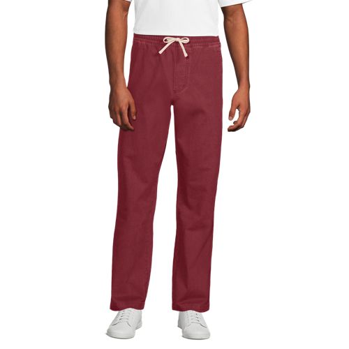  Lands' End Entspannte Schlupfbund-hose, Herren, Größe:l 86 Regular, Braun, Elasthan/baumwoll-mischung, By Lands' End 