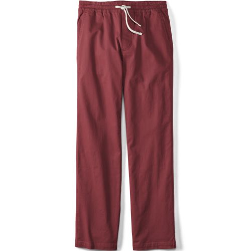  Lands' End Entspannte Schlupfbund-hose, Herren, Größe:l 86 Regular, Braun, Elasthan/baumwoll-mischung, By Lands' End 