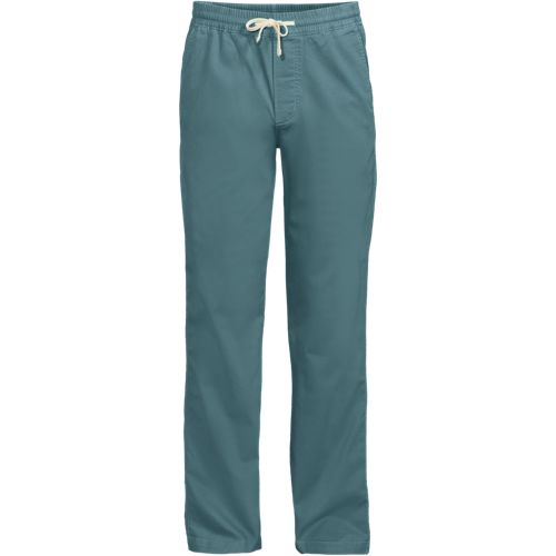  Lands' End Entspannte Schlupfbund-hose, Herren, Größe:l 71 Regular, Blau, Elasthan/baumwoll-mischung, By Lands' End 