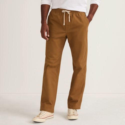  Lands' End Entspannte Schlupfbund-hose, Herren, Größe:l 76 Regular, Braun, Elasthan/baumwoll-mischung, By Lands' End 