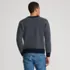 Men's Drifter Jacquard Button Up Crewneck Sweater, Back