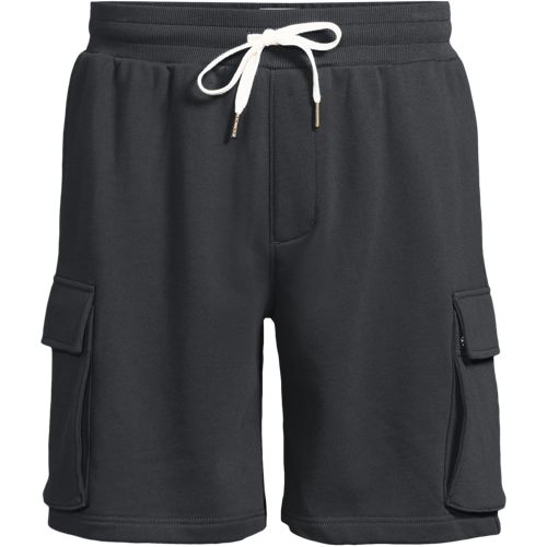 【ANGLAN】Banding Cargo Sweat Shorts Generic Summer Shorts Men Streetwear Casual Man's Cargo