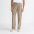 Men's Linen Cotton Pleated Relaxed Pants, Front