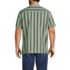 Men's Big and Tall Short Sleeve Linen Hawaiian Camp Collar Shirt, Back