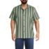 Men's Big and Tall Short Sleeve Linen Hawaiian Camp Collar Shirt, Front