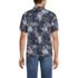 Men's Short Sleeve Linen Hawaiian Camp Collar Shirt, Back