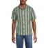 Men's Short Sleeve Linen Hawaiian Camp Collar Shirt, Front