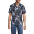 Men's Short Sleeve Linen Hawaiian Camp Collar Shirt, Front