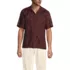 Men's Short Sleeve Linen Hawaiian Camp Collar Shirt, Front