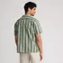 Men's Short Sleeve Linen Hawaiian Camp Collar Shirt, Back