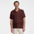 Men's Short Sleeve Linen Hawaiian Camp Collar Shirt, Front