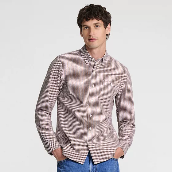 Men's Long Sleeve Seersucker Shirt - primary