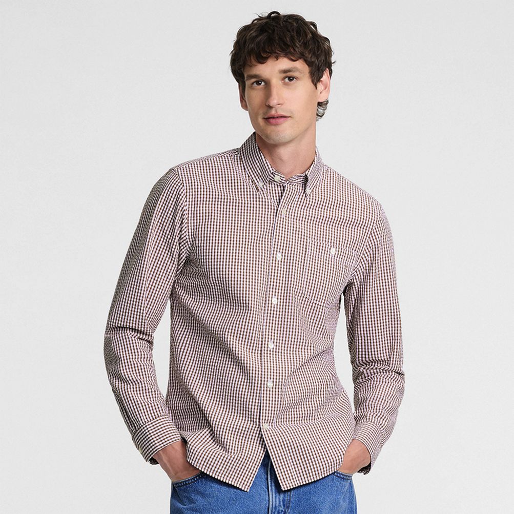 long sleeve dress shirt and shorts Old Navy Twill Everday Shorts: Long Sleeve Dress Shirt with Shorts Outfit