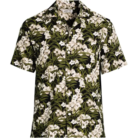 Men's Short Sleeve Hawaiian Camp Collar Shirt - primary