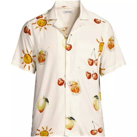 Men's Short Sleeve Hawaiian Camp Collar Shirt - primary