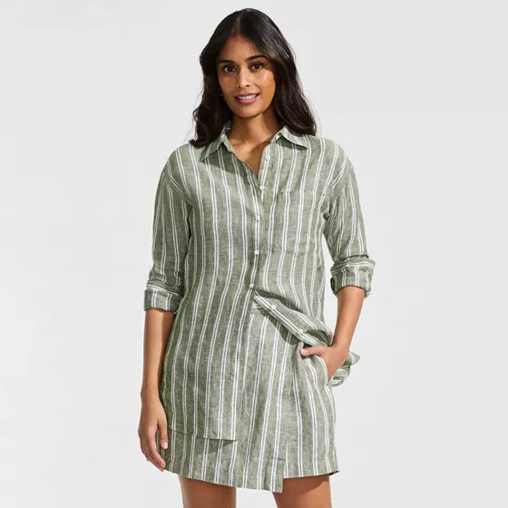 Women's Linen Above the Knee Skort - primary