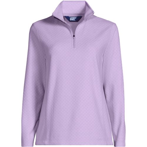 Women's Embossed Quarter Zip Fleece Pullover - image 4