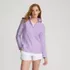 Women's Embossed Quarter Zip Fleece Pullover, Front