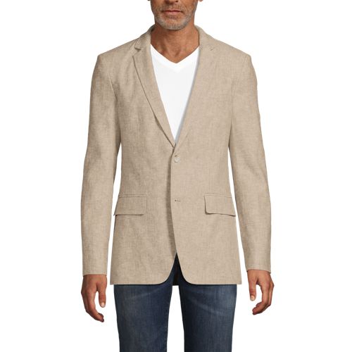 Men's Linen Blend Tailored Blazer, Front