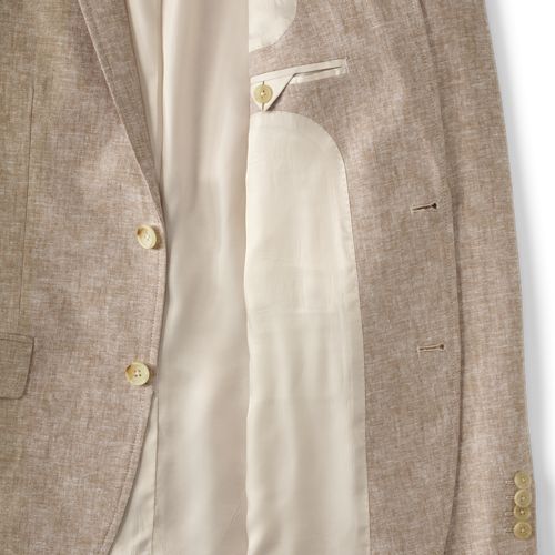 Men's Linen Blend Tailored Blazer, alternative image