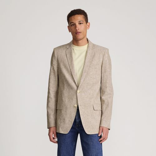 Men's Linen Blend Tailored Blazer, Front