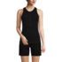 Women's Drapey Rib Fitted Henley Tank Top, Front