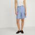 Women's Linen High Rise Pleated 10" Shorts - Set Bottom, Front