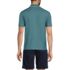 Men's Short Sleeve Pique Johnny Collar Polo, Back