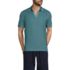 Men's Short Sleeve Pique Johnny Collar Polo, Front