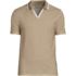 Men's Short Sleeve Pique Johnny Collar Polo, Front