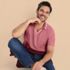 Men's Short Sleeve Pique Johnny Collar Polo, alternative image