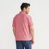 Men's Short Sleeve Pique Johnny Collar Polo, Back