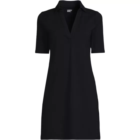 Women's Starfish Elbow Sleeve Polo Dress - primary