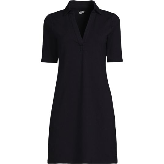 black fitted shirt dress Rena Black Long Sleeve Fitted Mini Dress - 10