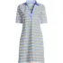 Women's Petite Starfish Elbow Sleeve Polo Dress, Front