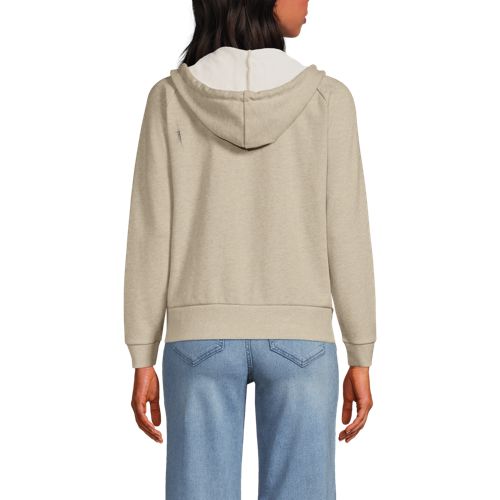 Women's Serious Sweats Relaxed Long Sleeve Full Zip Hoodie Sweatshirt, Back