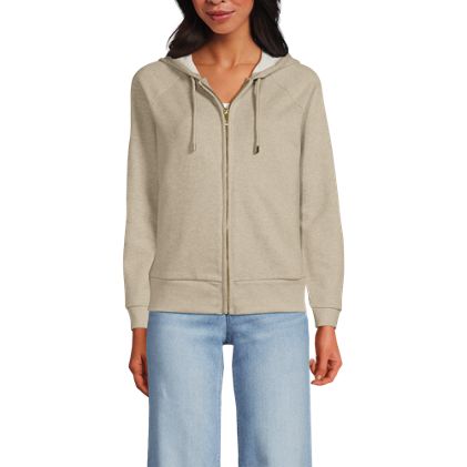Women's Serious Sweats Relaxed Long Sleeve Full Zip Hoodie Sweatshirt - image 4