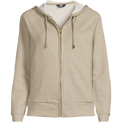 Women's Serious Sweats Relaxed Long Sleeve Full Zip Hoodie Sweatshirt, Front