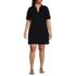 Women's Plus Size Starfish Elbow Sleeve Polo Dress, Front