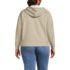Women's Plus Size Serious Sweats Relaxed Long Sleeve Full Zip Hoodie Sweatshirt, Back