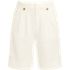 Women's Soft Polish High Rise Pleated 10" Shorts, Front