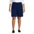 Women's Plus Size Soft Polish High Rise Pleated 10" Shorts, Front