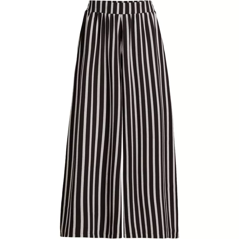Women's Creaseless High Rise Palazzo Crop Pants, Front